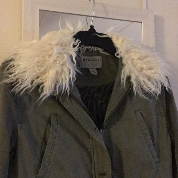 Anthropologie Marrakech jacket with fur collar - Picture 4 of 4